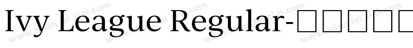 Ivy League Regular字体转换